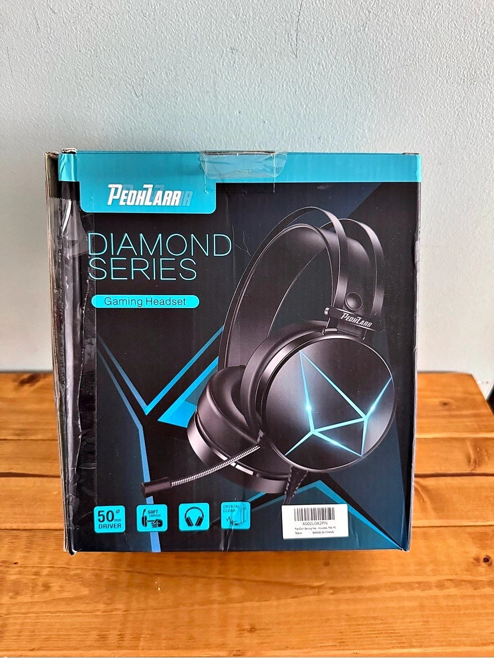 ProHlar Diamond Series Gaming Headset Gaming Headset Black & Blue NWT, Open Box